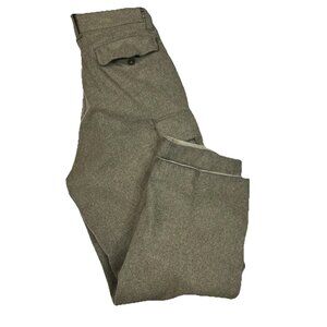 Vintage German Military Wool Trousers Joseph Goecke Cargo Pants Olive
